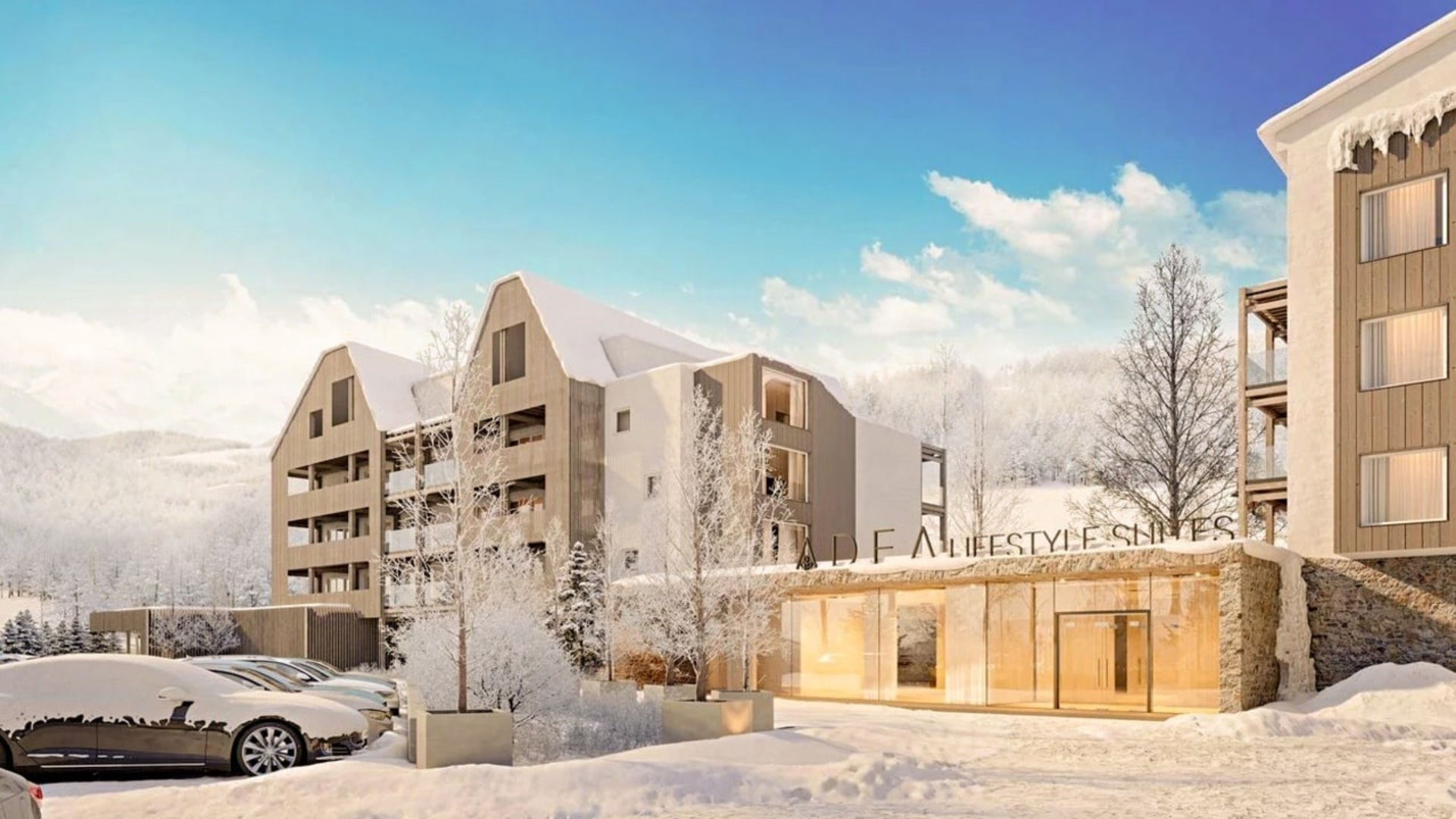 Nové moderní apartmány přímo pod sjezdovkou