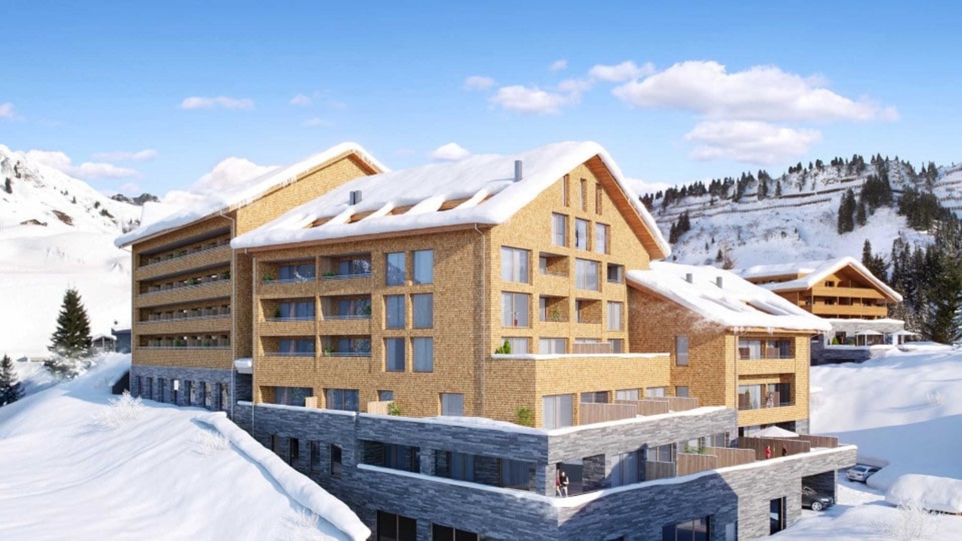 Investiční apartmány v lyžařském středisku Nasslegg - Schröcken
