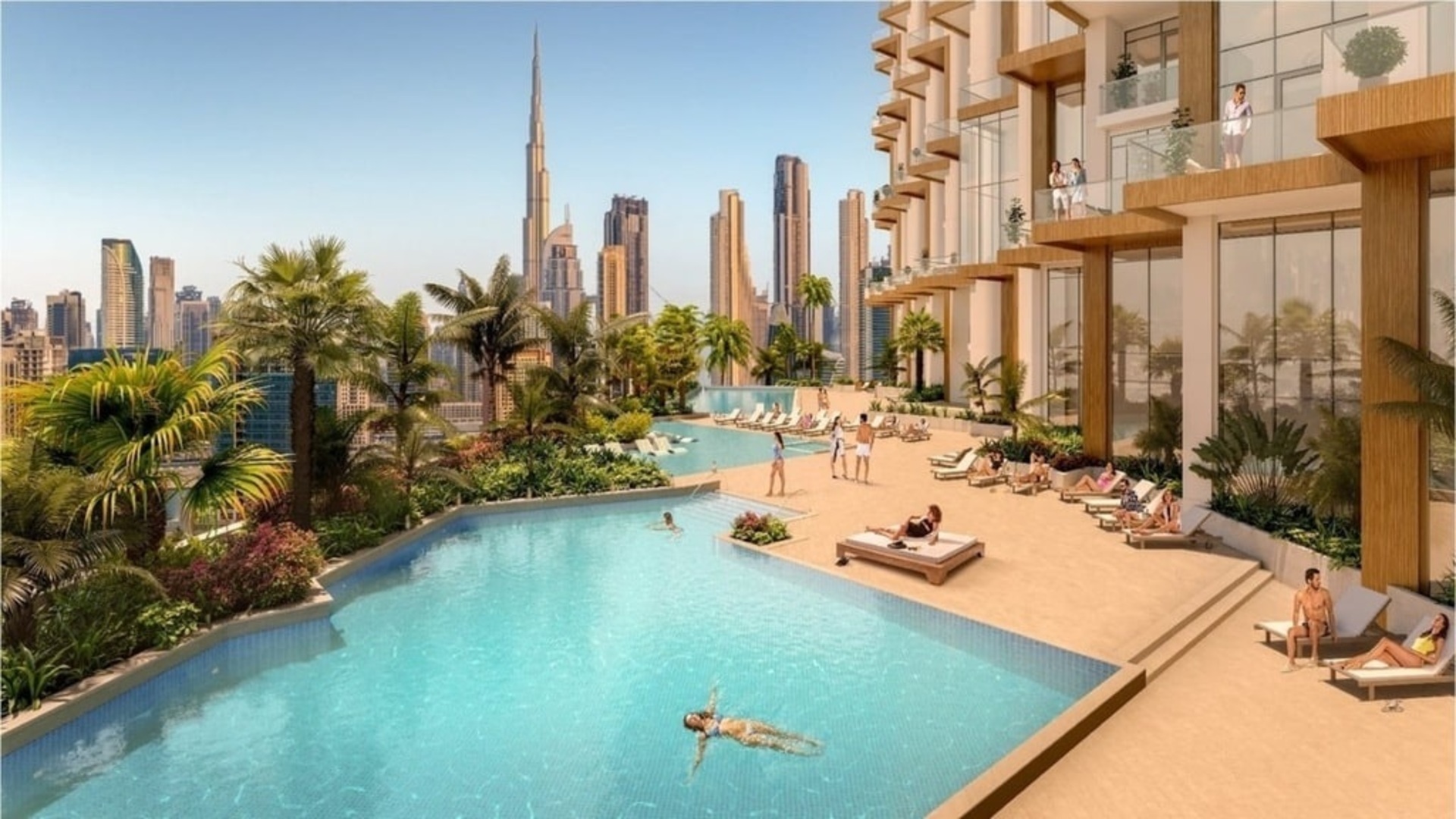 SLS Hotel & Residences Dubai s výhledy na Burj Khalifa