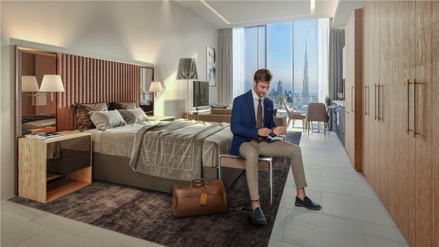 SLS Hotel & Residences Dubai s výhledy na Burj Khalifa