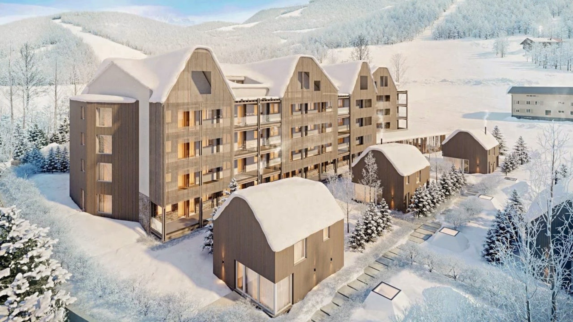 Nové moderní apartmány přímo pod sjezdovkou