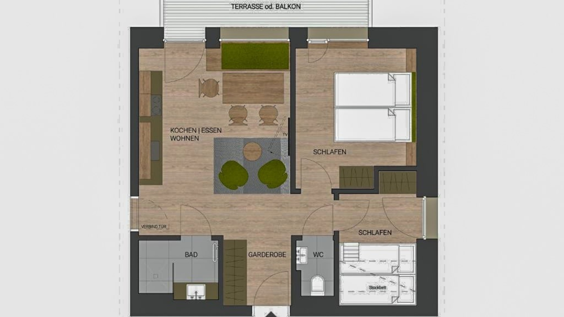 Apartmány s výhledem na hory a neomezeným osobním užíváním