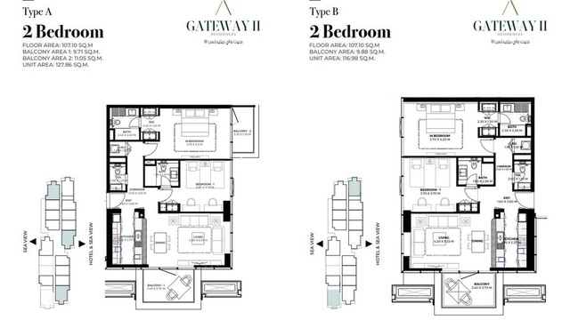 Gateway Residences 2 - krásné apartmány na Hayat Island